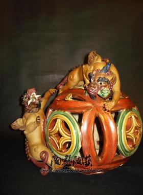 貔貅石湾陶瓷吉祥中式客厅玄关