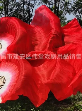 跳舞扇秧歌扇长绸扇古典舞竹制
