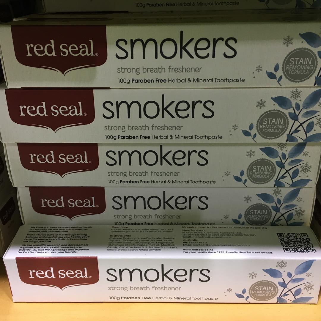 新西兰red seal红印牙膏去烟渍去黄小苏打活性炭蜂胶护龈不含氟-图2