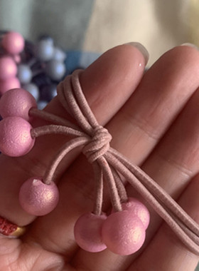 皮筋珠子彩色蝴蝶结三合一