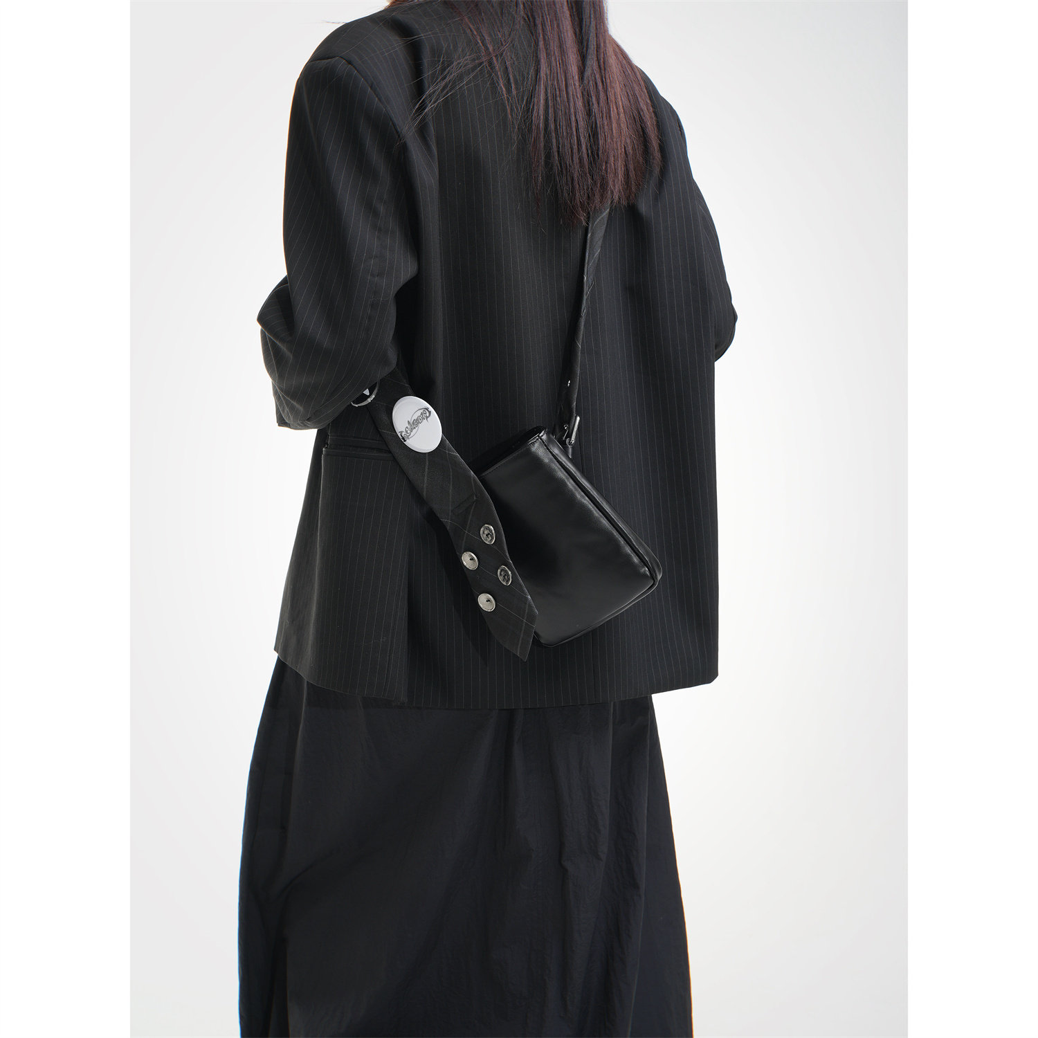 uustudio小众原创设计师百搭领带包个性diy吧唧单肩斜挎小方包潮,淘宝优惠券,粉丝福利购,淘宝优惠卷