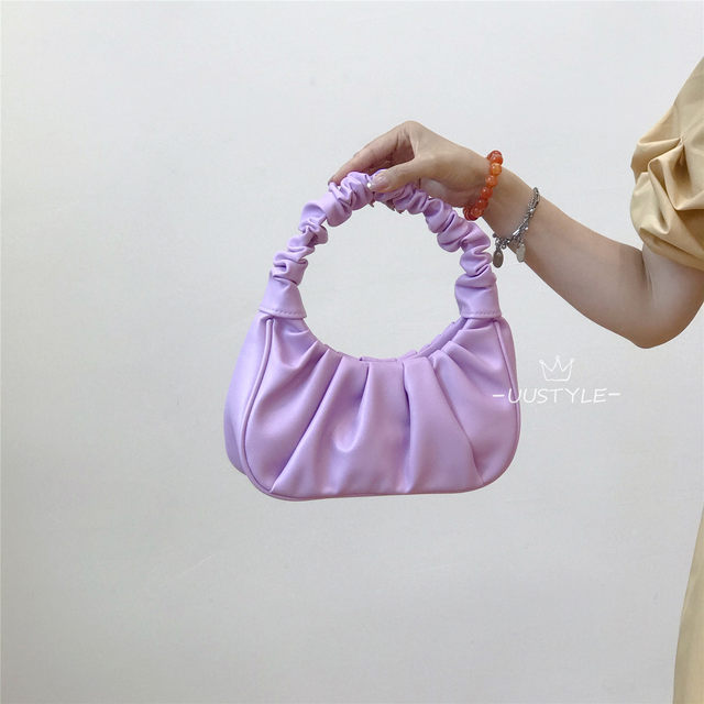 French niche trendy internet celebrity all-match pleated armpit bag