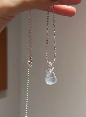 小红书同款葫芦吊坠项链女新中式