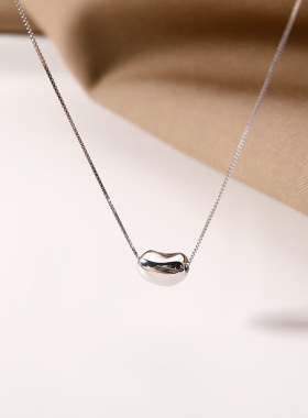 s925纯银相思豆锁骨链女简约新款