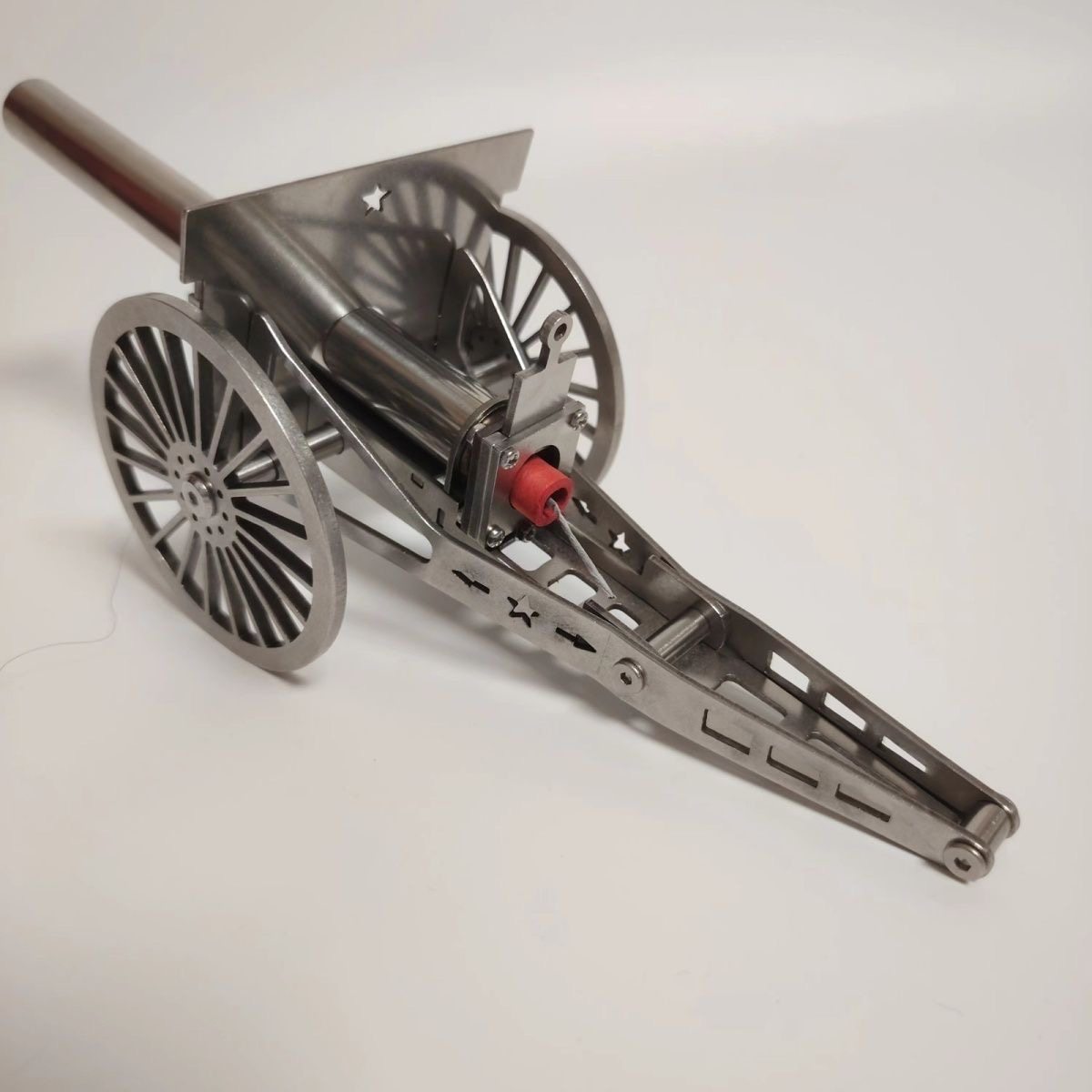 纯手工不锈钢仿苏联野战炮桌面摆件过年放鞭炮神器带回弹儿童玩具,淘宝优惠券,粉丝福利购,淘宝优惠卷