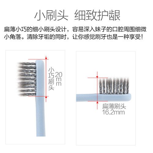 日系小头螺旋超细软毛牙刷成人家用便携装情侣旅行盒牙刷2支套装 - 图1
