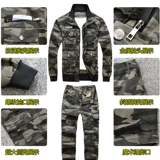 Эластичный хлопковый износостойкий демисезонный камуфляжный оригинальный комбинезон, свободный крой