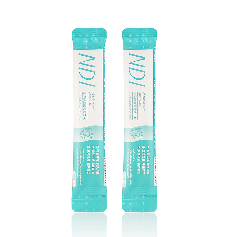 泰国奶茶杯 NDI漱口水固齿清新口气牙周护理无酒精薄荷20条旅行装,淘宝优惠券,粉丝福利购,淘宝优惠卷