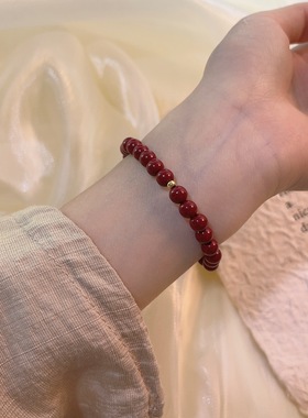 天然朱砂手链本命年转运珠手串