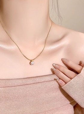 小珍珠2025新款高级轻奢项链