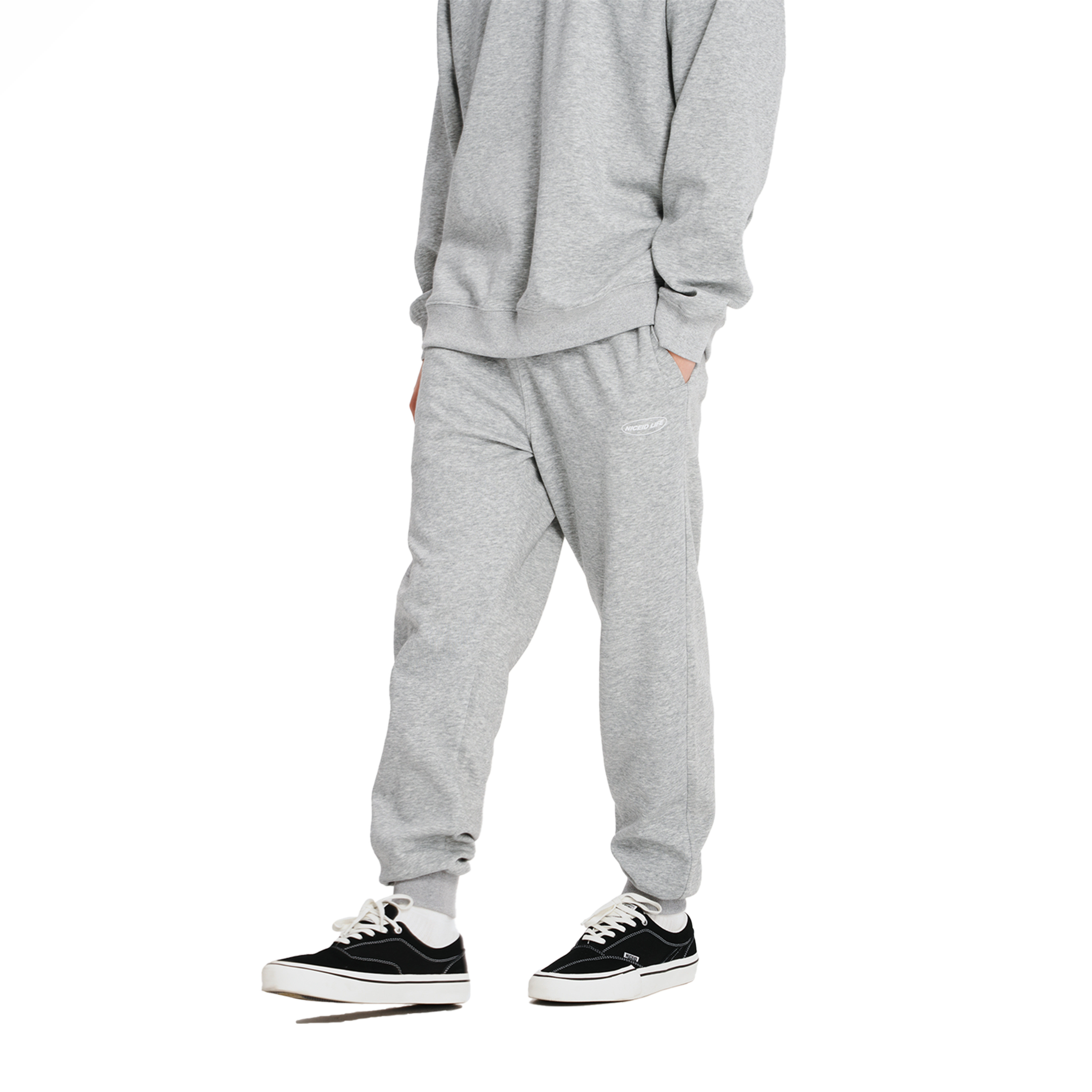 NICEID NICE LIFE运动裤春秋宽松直筒束脚长裤印花标语篮球训练裤,淘宝优惠券,粉丝福利购,淘宝优惠卷