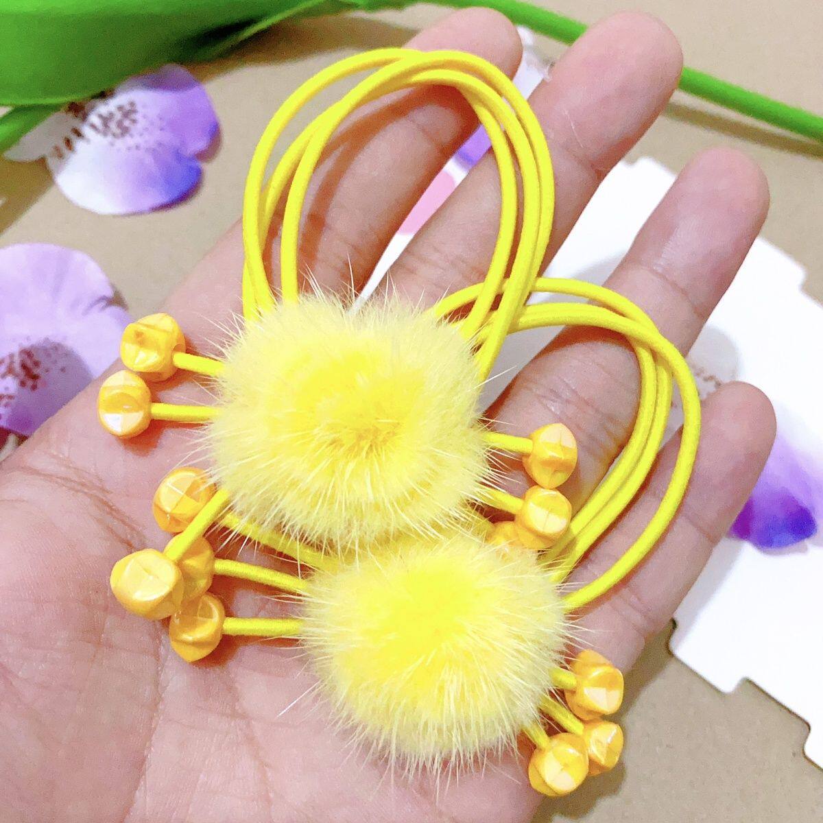 女孩彩色五角星毛球开学毛绒发圈新款公主可爱发绳小女孩发饰学院,淘宝优惠券,粉丝福利购,淘宝优惠卷