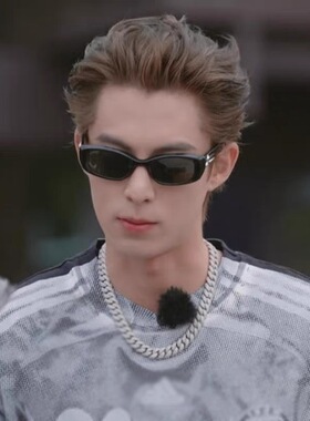 王鹤棣同款百搭粗链锁骨链