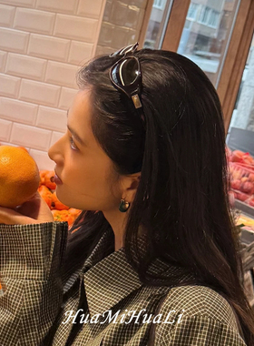 张婧仪同款玳瑁框绿片猫眼墨镜
