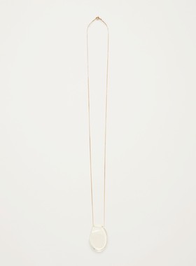 不规则造型设计长款毛衣链