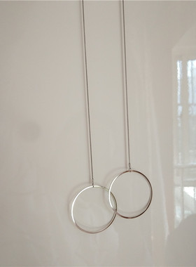 极简约设计高冷欧美长款项链女士