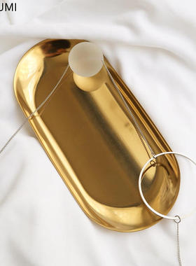 质感玻璃球长款项链毛衣链