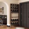 Ultra-thin solid wood bedroom door rear storage rack delivered to your door