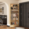 Ultra-thin solid wood bedroom door rear storage rack delivered to your door