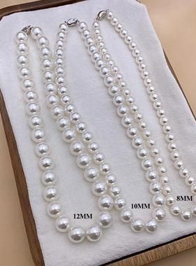珍珠项链配饰设计浪漫慵懒