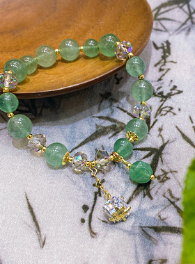 旗袍汉服手饰珠子草莓晶新中式