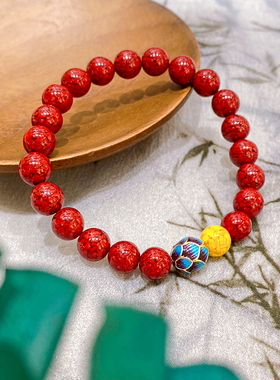 手链水晶砂高含量莲花新中式手串