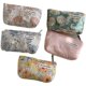 French embossed flower makeup bag portable clutch bag