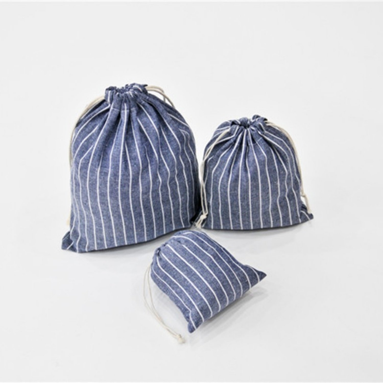 佑木包袋细条纹棉麻收纳袋抽绳束口布袋化妆品首饰文具礼物防尘袋,淘宝优惠券,粉丝福利购,淘宝优惠卷