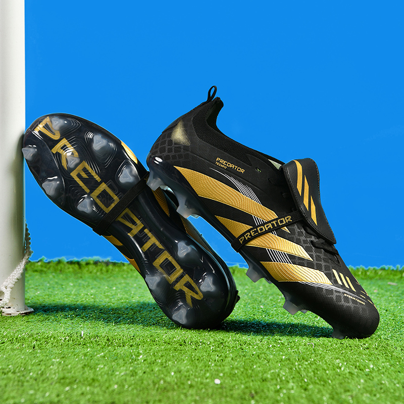 梅西新品足球鞋猎鹰25成人男女长钉FG草地比赛学生碎钉儿童训练鞋 - 图0