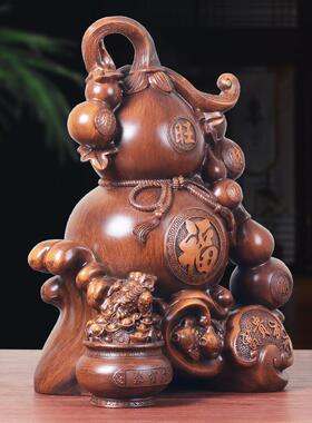 招财葫芦摆件五福临门家居饰品新房客厅玄关酒柜乔迁新居开业礼品