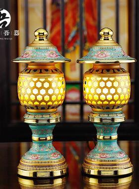 佛具用品大全供奉供具佛具用品大供具奉供供佛家用花瓶佛全前供水