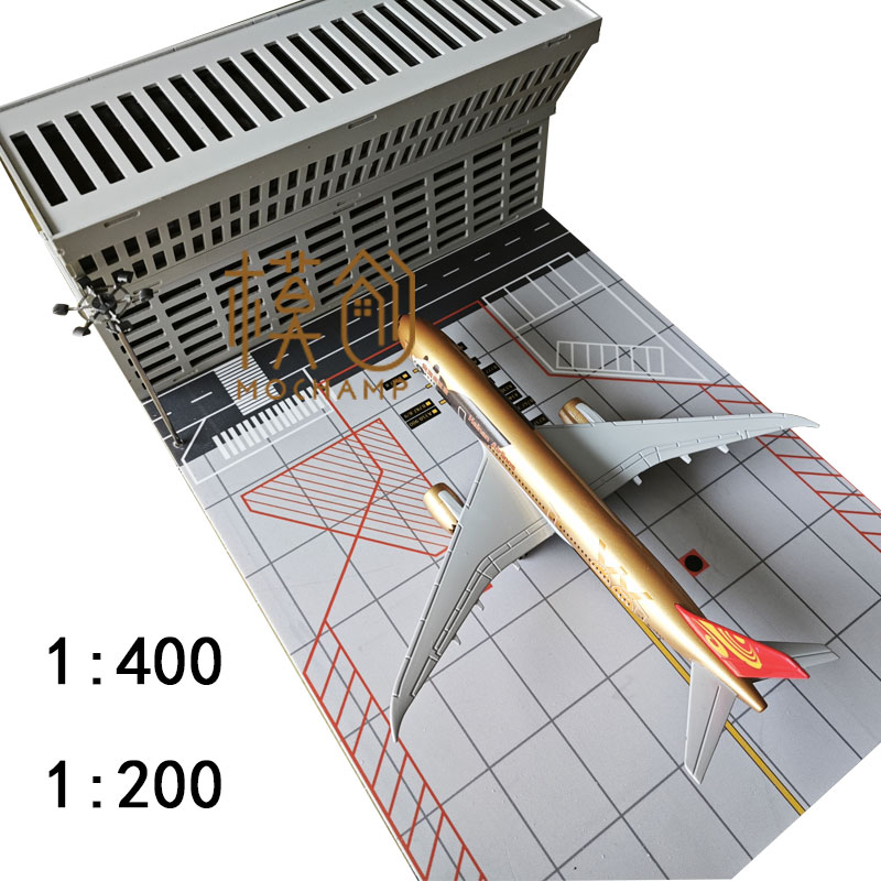 仿真客机场停机位航站楼模型摆件沙盘背景空客波音1:400/200定制 - 图0