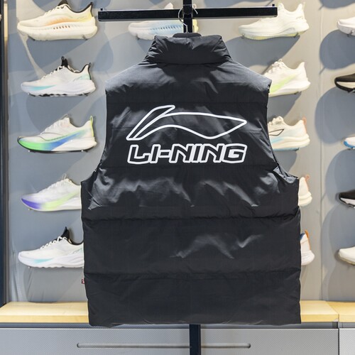 2025冬季新款李宁棉马甲男CBA专业篮球系列保暖立领运动服AMMV005 - 图3