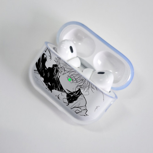 azeyao工作室五条悟对灯适用苹果Airpodspro3代软壳保护套二代对灯AirPods4耳机套Pro2四代五代 - 图0