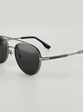 设计师款高级感纯钛偏光墨镜