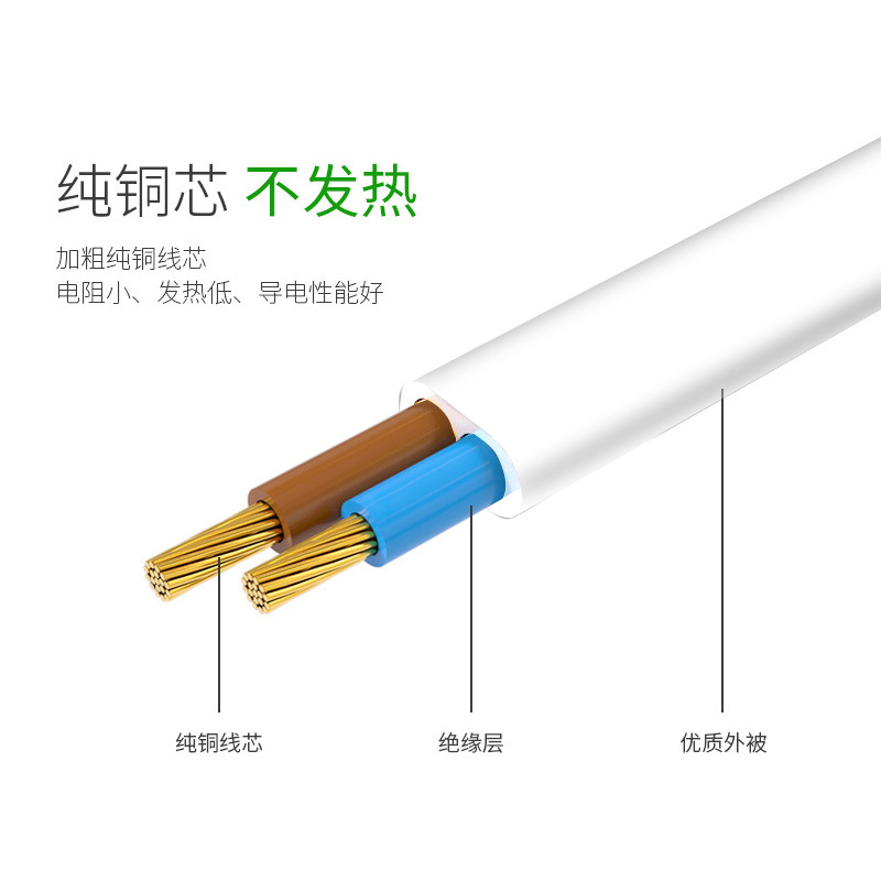 白色欧规八字尾VDE认证欧标插头电源线1.5米 两芯8字尾台灯电源线 - 图0