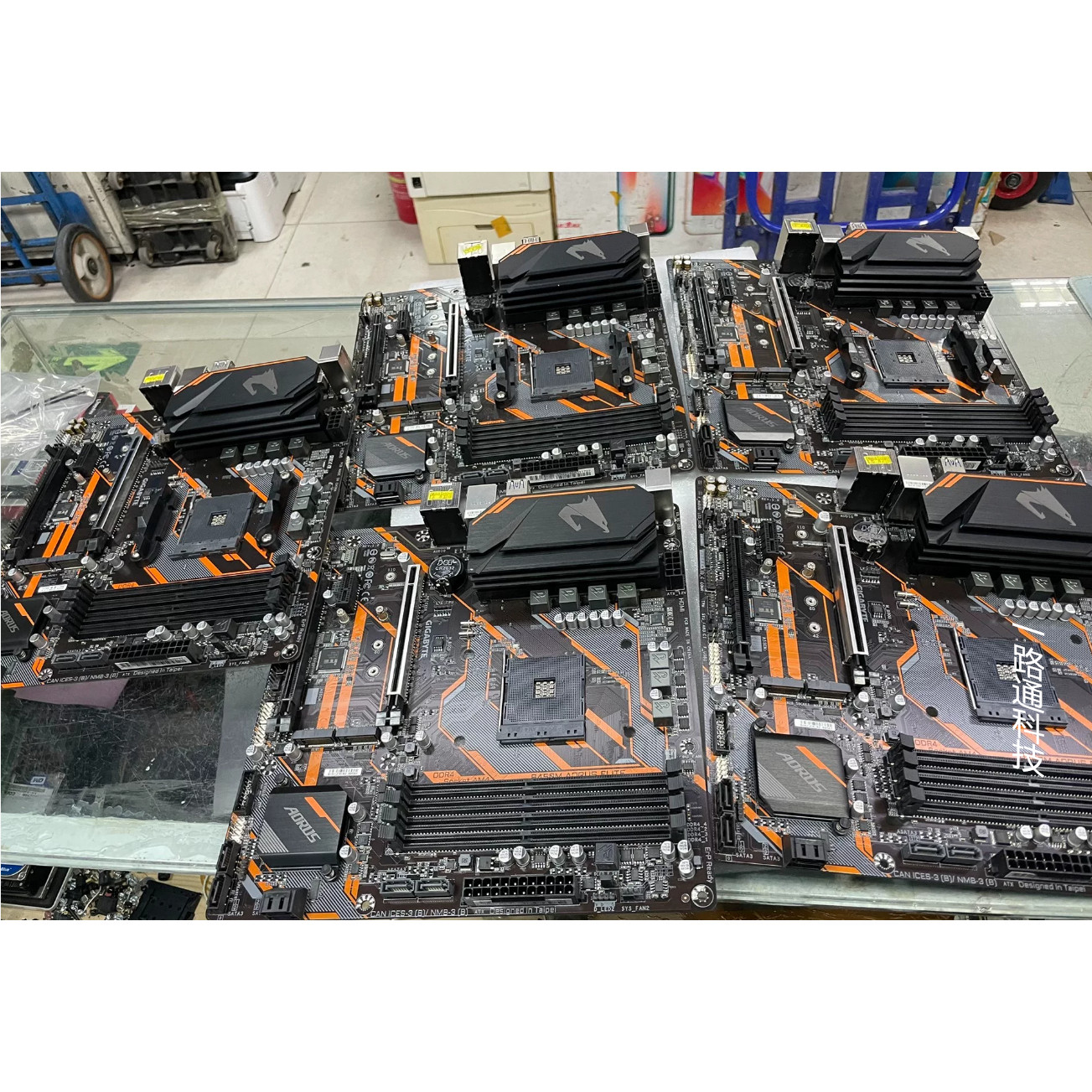 拆机技嘉B450M-AORUS ELITE 小雕主板双M.2/锐龙1-5代 3600XCPU