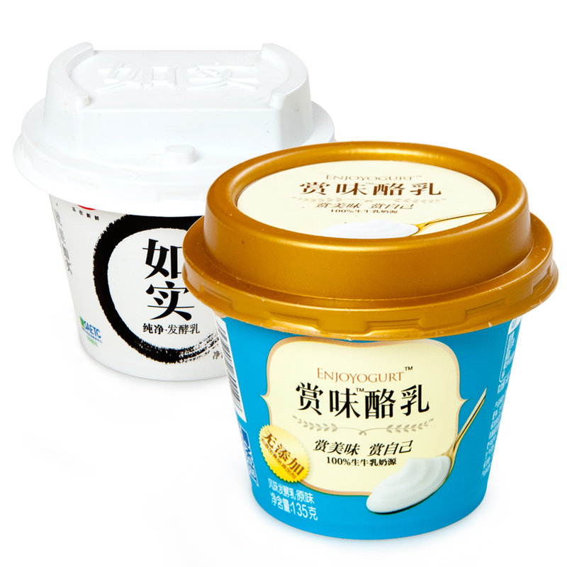光明如实赏味组合135gx6杯纯净发酵乳纯酸奶原味网红酸奶_虎窝淘