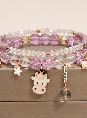 可爱女童公主风多元素水晶手链