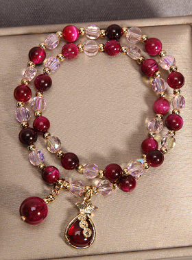 玛瑙石手链招财转运貔貅吊坠ins