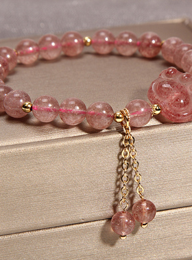 水晶手链旺事业猫爪女招ins小众