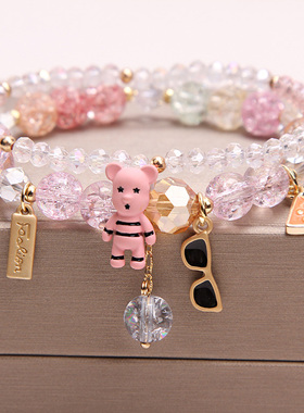 小众韩版眼镜多元素ins学生手串