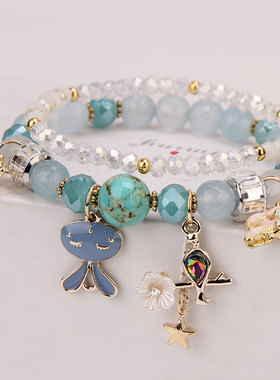 水晶手链手串女韩版潮卡通兔子