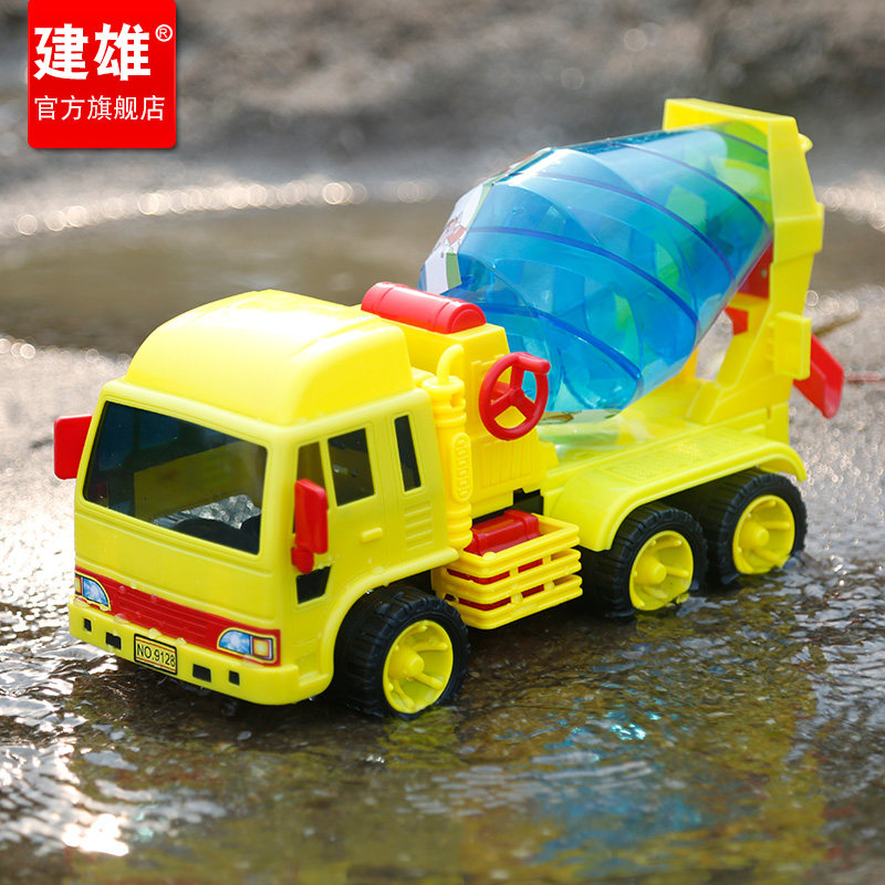 建雄儿童惯性玩具套装挖土机工程车 建雄惯性/回力/滑行玩具
