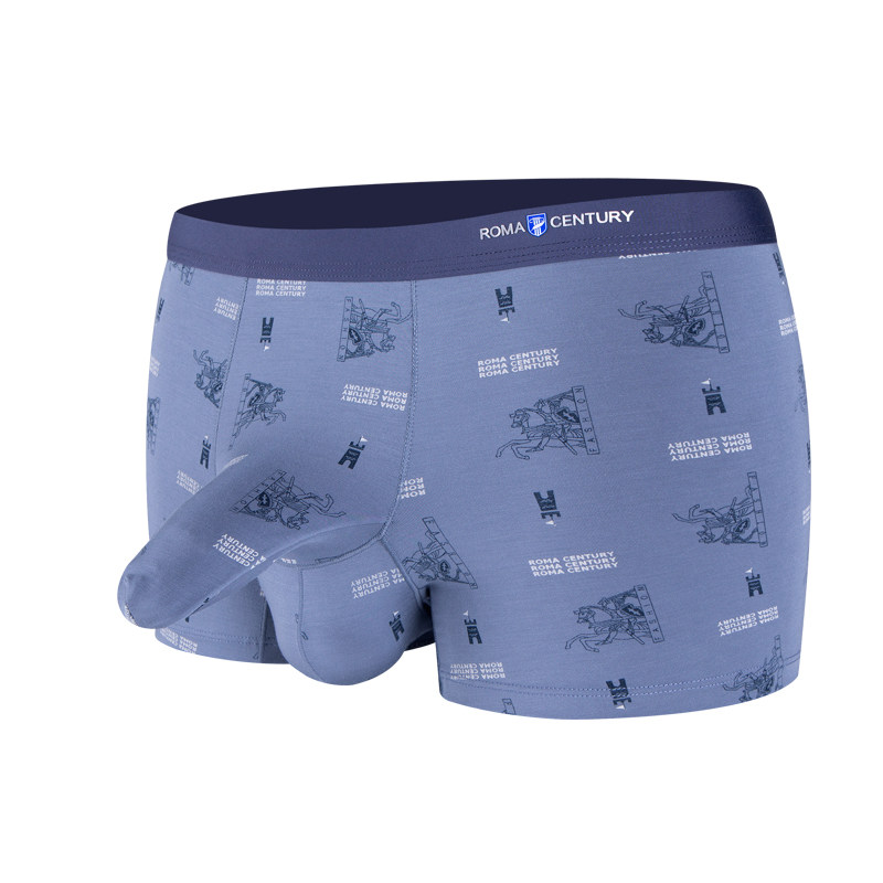 罗马世纪枪蛋式分离男士内裤透气中腰男四角裤青年个性短裤头大红,淘宝优惠券,粉丝福利购,淘宝优惠卷