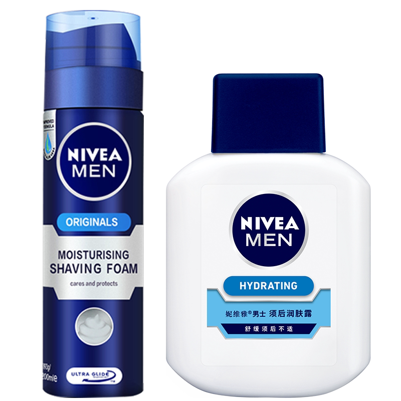 妮维雅男士刮胡泡泡沫啫喱软化胡须 塔塔化妆品男士剃须膏