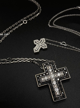 Abstractlife高碳钻银十字情侣