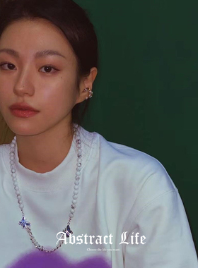 权志龙ins网红同款蝴蝶古巴链