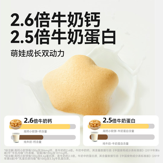 Наши питательные мягкие печенья Liangtian с высоким содержанием кальция для детей