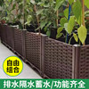 Special balcony planting box for growing vegetables can store water and drain water